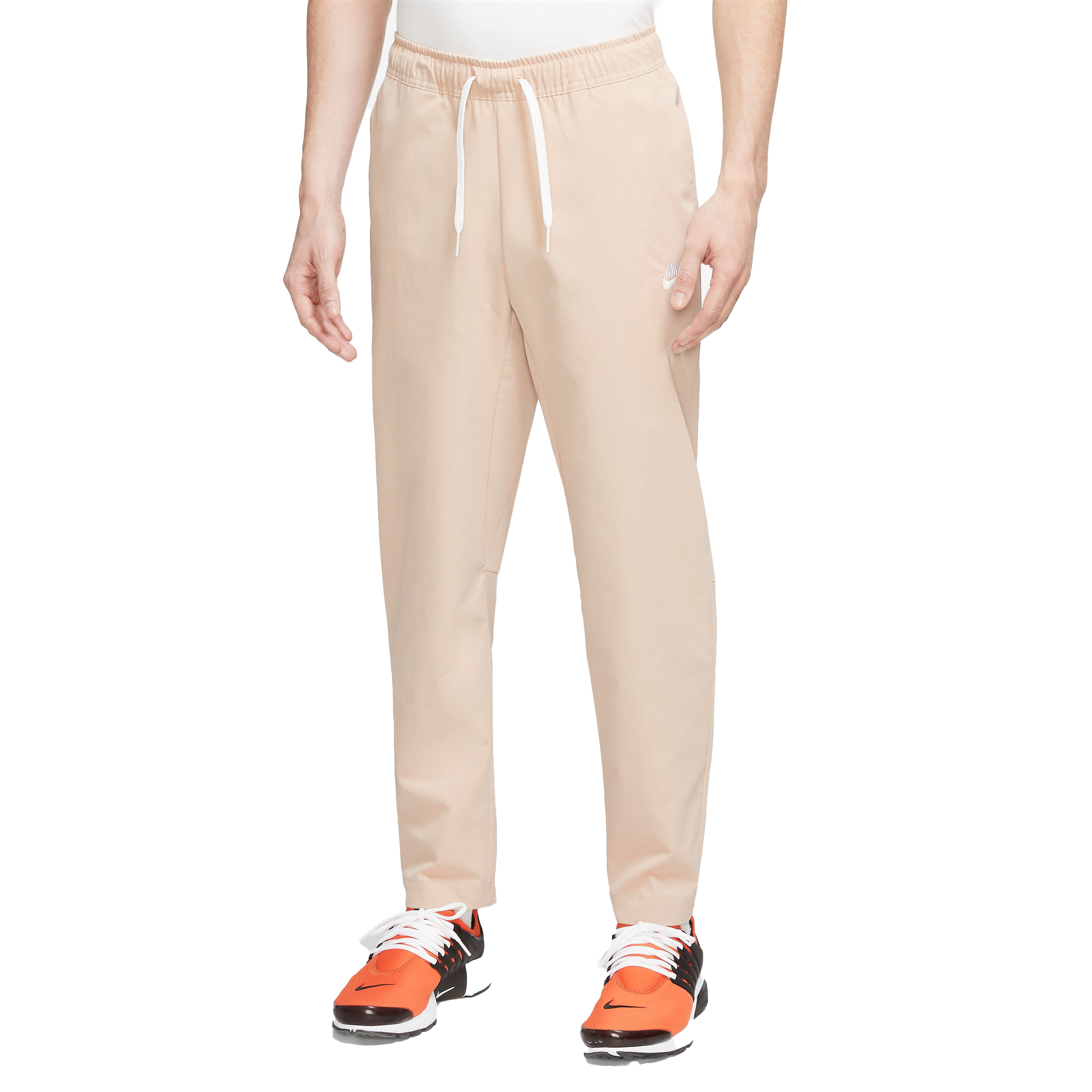 Nike Mens outlet Khaki AR3221 Tapered Leg Woven Tech Elastic Waist Track Pants XS